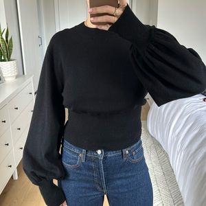 Oak and Fort balloon sleeve sweater